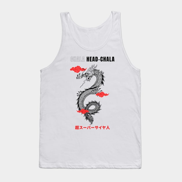 Chala Head-Chala, fan art Dragon Ball Z (White Shirt) Tank Top by Cery & Joe New Style